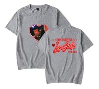 Don Toliver Love Sick T-Shirt Unisexe à Manches Courtes, Tee pour Musique Fans,Gris,3XL