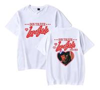 Don Toliver Love Sick Tour T-Shirt Unisexe à Manches Courtes, Tee pour Musique Fans,Blanc,M