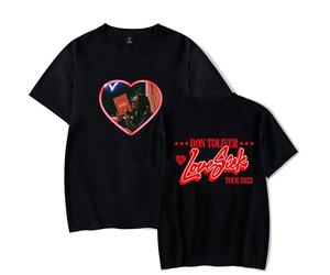 Don Toliver T-shirt Love Sick Tour unisexe décontracté col rond manches courtes tendance rétro classique style hip-hop, Noir , L