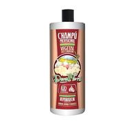DONA FLORA - Shampooing Réparateur Végétal à l'ail & à la Kératine 1000ml - Pour tous types de cheveux - Fortifiant et revitalisant - Soin doux pour cheveux abîmés