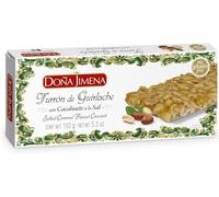 Doña Jimena| Nougat Guirlache aux Cacahuètes 150g| Miel et Sel | Crocanti | Sans Gluten | Qualité Suprême