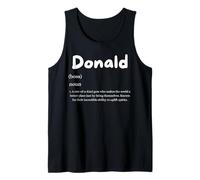 Donald Definition Personalized Trump Name Costume for Donald Débardeur