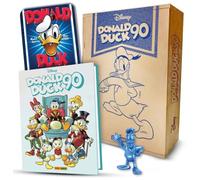 Donald Duck 90. Anniversary box. Con statuina del personaggio. Con targa metallica
