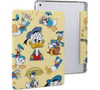 Donald Duck Ipad Case 2020 Antichoc Veille/Réveil Automatique Ipad 10.2in Réglage De L'angle Mignon Transparent Personnage Housse De Protection