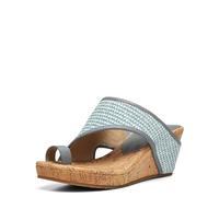 Donald J Pliner Femme Gyer Sandale cale, Denim, 39 EU