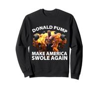 Donald Pump Swole America Trump Haltérophilie Gym Fitness Sweatshirt