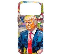 Donald Trump Impressionnisme Art Mouvement Portrait Coque pour iPhone 17 Pro Max