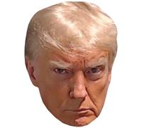 Donald Trump (Mug Shot) Big Head. Masque plus grand que nature.