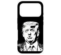 Donald Trump Portrait Art Moderne Pop Art Bande dessinée du Milieu du siècle Coque pour iPhone 17 Pro