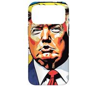 Donald Trump Portrait Art Moderne Pop Art Bande dessinée du Milieu du siècle Coque pour iPhone 17 Pro Max