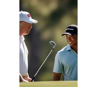 Donald Trump The Golfer Notebook: Tiger Woods Playing Golf With The President.
