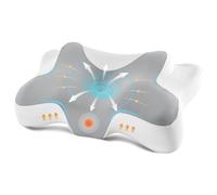 DONAMA Oreiller Ergonomique Cervical, Oreiller Memoire Forme de Les Dormeurs sur Le côté, Le Dos et Le Ventre, 66x37x13 cm, Gris Blanc