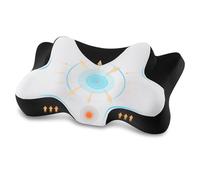 DONAMA Oreiller Memoire Forme,Oreiller Ergonomique Cervical,Coussin Cervicales,Doublure Amovible,Adapté pour Ceux Qui Dorment sur Le Côté, sur Le Dos ou sur Le Ventre (Noir Blanc, 66x37x13 cm)