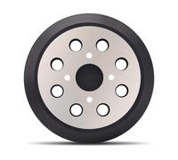 Donanim Patin de ponceuse en métal de rechange à 8 trous pour Ryobi # 300527002 975241002 974484001, tapis arrière de ponceuse pour Ryobi RS290 RS280 RS280VS RS281 RS281VS P410 P411 aléatoire Ponceuse