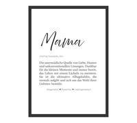 Donari Poster avec citation de motivation pour salon et couloir - Tableau mural noir et blanc avec message positif - Typographie - Avec ou sans cadre - P-1101-78, 21 x 30 cm - Sans cadre