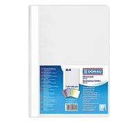 DONAU 1702001PL-13 Lot de 10 chemises A4 en plastique écologique avec couvercle transparent Gris 120/180 µm