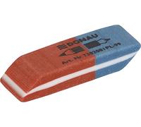 Donau 7302001PL-99 Lot de 80 gommes en caoutchouc de qualité supérieure pour crayons et stylos à bille Bleu/rouge/40 x 14 x 8 mm