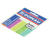 DONAU 7577001PL-99 Bande d'indexation, 12x45mm, 5x25 feuilles, couleurs assorties