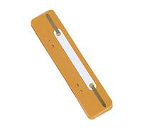 DONAU 7792925F-12 Lot de 25 relieurs en plastique polypropylène écologique avec bande de couverture en métal Orange 150 x 34 mm