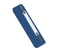 DONAU 7792925F-18 Lot de 25 relieurs, en plastique écologique avec bande de recouvrement en métal, dimensions : 150 x 34 mm, pour bureau, école, bleu nuit