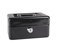 DONAU Caisse à monnaie 5231001PL-01 - Petite taille - 152 x 80 x 115 mm - Noir