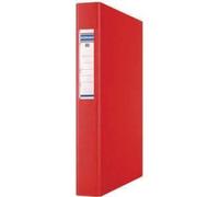 DONAU Classeur 4 anneaux semi-plastique 4cm rouge