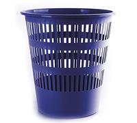 DONAU D306-10 Corbeille à papier ajourée Bleu 16 l