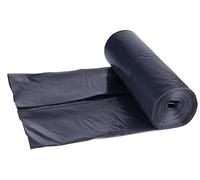 DONAU ECO 22021442-05 Lot de 10 sacs poubelles, 1 rouleau, 160 l, certifiés Blauer Engel - Matériau 100% recyclé (LDPE) - Noir