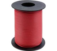 Donau Elektronik 105-0-100 Fil de câblage 1 x 0.20 mm² rouge 100 m
