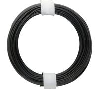 Donau Elektronik 105-1 Fil de câblage 1 x 0.20 mm² noir 10 m