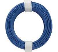 Donau Elektronik 105-2 Fil de câblage 1 x 0.20 mm² bleu 10 m
