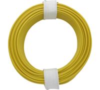Donau Elektronik 105-3 Fil de câblage 1 x 0.20 mm² jaune 10 m