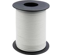 Donau Elektronik 105-5-100 Fil de câblage 1 x 0.20 mm² blanc 100 m