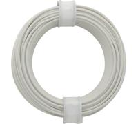 Donau Elektronik 105-5 Fil de câblage 1 x 0.20 mm² blanc 10 m