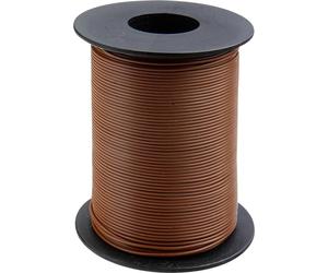 Donau Elektronik 105-8-100 Fil de câblage 1 x 0.20 mm² marron 100 m