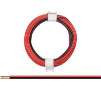 Donau Elektronik 114-01 Fil de câblage 2 x 0.08 mm² rouge/noir 5 m