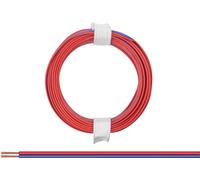 Donau Elektronik 114-02 Fil de câblage 2 x 0.08 mm² rouge-bleu 5 m