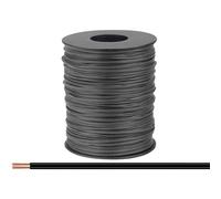 Donau Elektronik 114-11-100 Fil de câblage 2 x 0.08 mm² noir 100 m