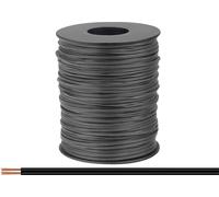 Donau Elektronik 114-11-100 Fil de câblage 2 x 0.08 mm² noir 100 m