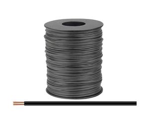 Donau Elektronik 114-11-100 Fil de câblage 2 x 0.08 mm² noir 100 m