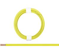 Donau Elektronik 114-33 Fil de câblage 2 x 0.08 mm² jaune 5 m