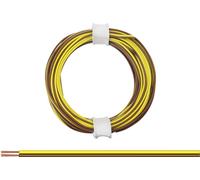 Donau Elektronik 114-38 Fil de câblage 2 x 0.08 mm² marron-jaune 5 m