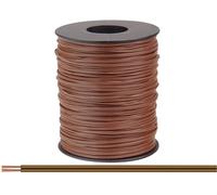 Donau Elektronik 114-88-100 Fil de câblage 2 x 0.08 mm² marron 100 m