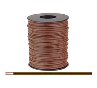 Donau Elektronik 114-88-100 Fil de câblage 2 x 0.08 mm² marron 100 m