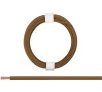 Donau Elektronik 114-88 Fil de câblage 2 x 0.08 mm² marron 5 m