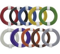 Donau Elektronik 118-MIX Fil de câblage 1 x 0.14 mm² multicolore 1 set