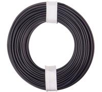 Donau Elektronik 125-011 Fil de câblage 1 x 0.25 mm² noir 10 m