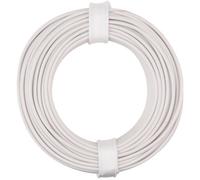 Donau Elektronik 125-015 Fil de câblage 1 x 0.25 mm² blanc 10 m