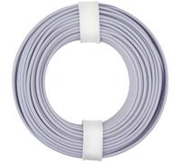 Donau Elektronik 125-019 Fil de câblage 1 x 0.25 mm² gris 10 m