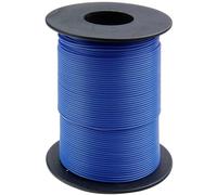 Donau Elektronik 125-S50-2 Fil de câblage 1 x 0.25 mm² bleu 50 m